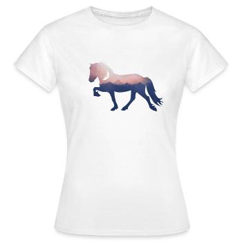 Nuit Isi - T-shirt Femme - blanc - Devant - AI Model Female 172 dark (172cm)
