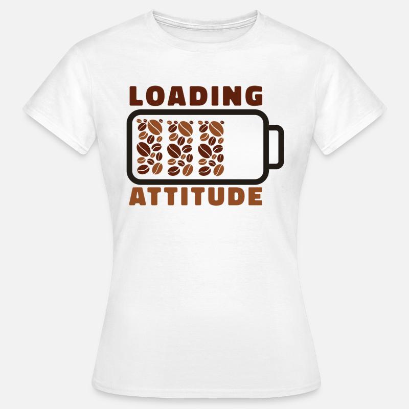 Loading attitude coffee - Women's T-Shirt - white
