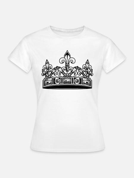 Krone - Frauen T-Shirt - Weiß