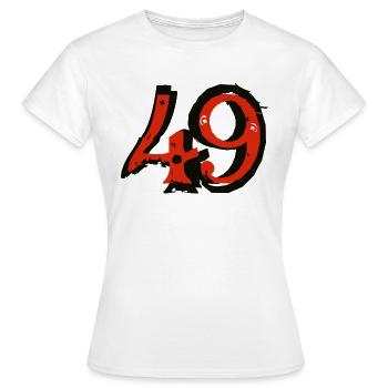 49 numero chiffre quarante neuf 2 - T-shirt Femme - blanc - Devant - AI Model Female 172 dark (172cm)