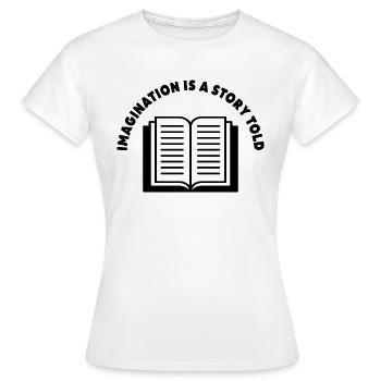 IMAGINATION - Women's T-Shirt - white - Front - AI Model Female 172 dark (172cm)