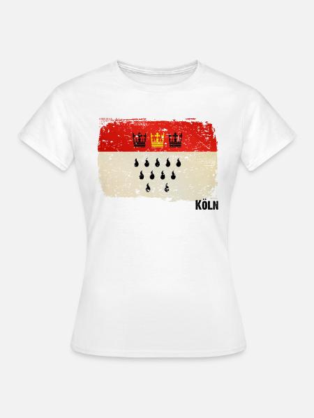 Köln Wappen Emplem Symbol - Frauen T-Shirt - Weiß