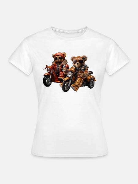 Motorradtouren machen Spaß - Frauen T-Shirt - Weiß