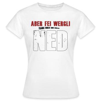 Franke jusqu’au bout des ongles - T-shirt Femme - blanc - Devant - AI Model Female 172 dark (172cm)