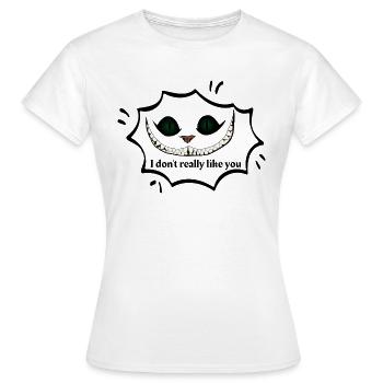 Je ne t’aime pas vraiment - T-shirt Femme - blanc - Devant - AI Model Female 172 dark (172cm)