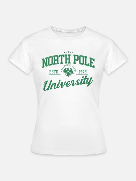 Northpole University - Frauen T-Shirt - Weiß