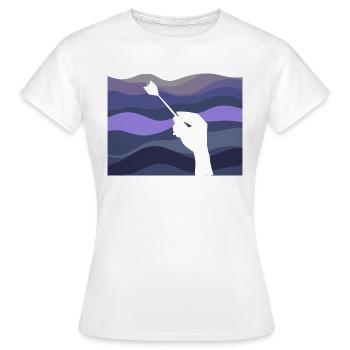 Fléchettes Fléchettes Tournoi Fléchettes en acier - T-shirt Femme - blanc - Devant - AI Model Female 172 dark (172cm)