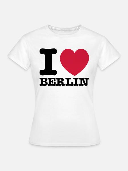 I love Berlin - Frauen T-Shirt - Weiß