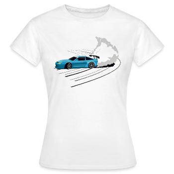 Dérive de voiture - T-shirt Femme - blanc - Devant - AI Model Female 172 dark (172cm)
