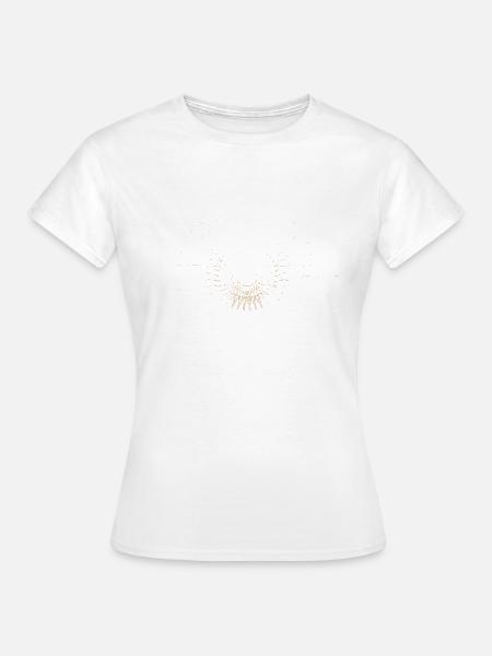 Abstraktes Punktdesign - Frauen T-Shirt - Weiß
