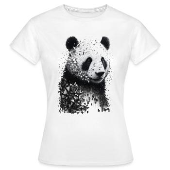 Panda Art Decay Gift Man Panda Bear Pandas - Women's T-Shirt - white - Front - AI Model Female 172 dark (172cm)