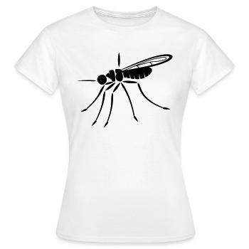 moustique - T-shirt Femme - blanc - Devant - AI Model Female 172 dark (172cm)