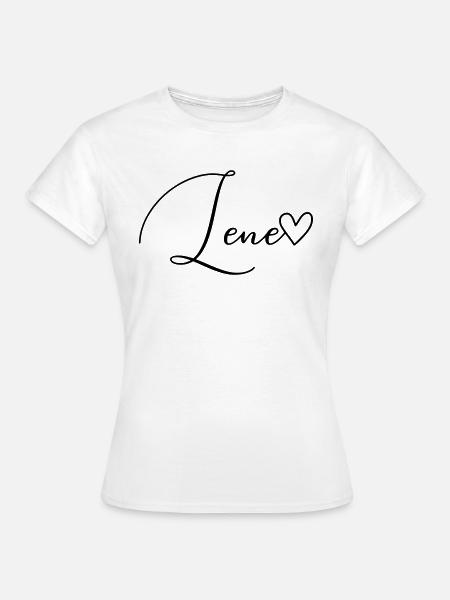 Lene Name Vorname Mädchen - Frauen T-Shirt - Weiß