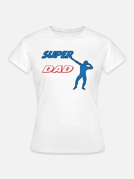 SUPER-VATER - Frauen T-Shirt - Weiß