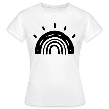 Arc en ciel - T-shirt Femme - blanc - Devant - AI Model Female 172 dark (172cm)