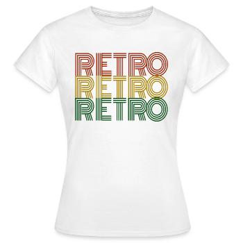 Rétro - T-shirt Femme - blanc - Devant - AI Model Female 172 dark (172cm)