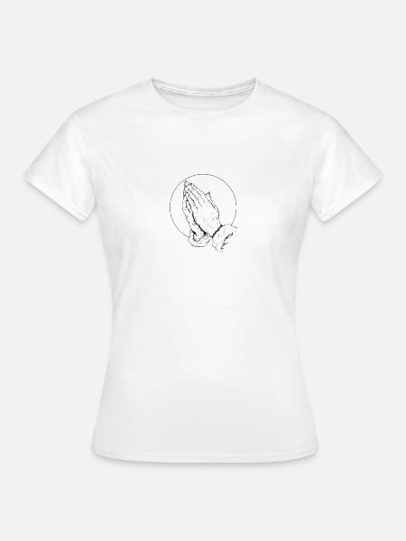 Beten - Frauen T-Shirt - Weiß