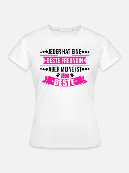 Beste Freundinnen - Frauen T-Shirt - Weiß