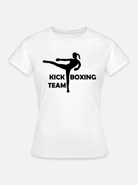 kickboxing woman team - Frauen T-Shirt - Weiß
