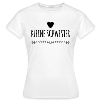 Kleine Schwester - Frauen T-Shirt - Weiß - Vorne - AI Model Female 172 dark (172cm)