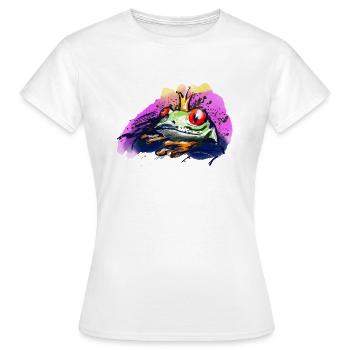 Le prince grenouille - T-shirt Femme - blanc - Devant - AI Model Female 172 dark (172cm)