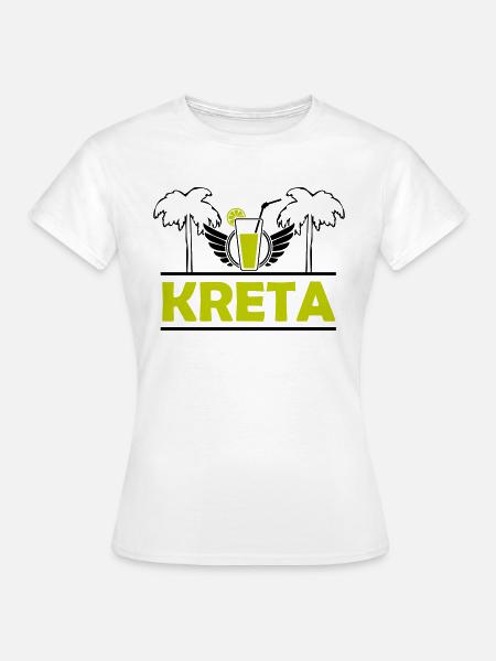 Kreta - Frauen T-Shirt - Weiß