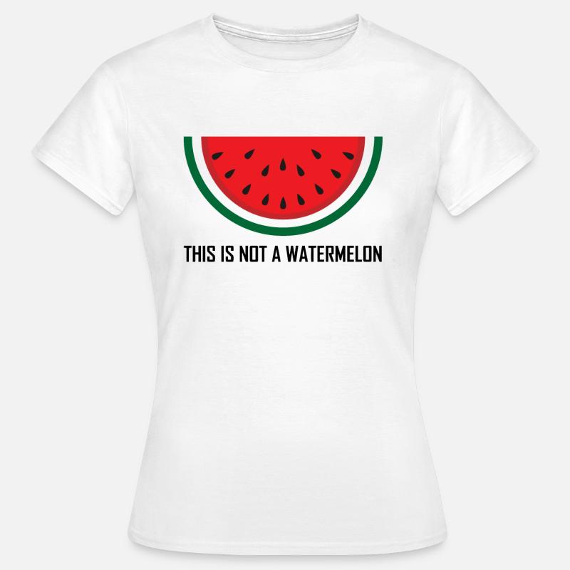 Il ne s’agit pas d’une collection de pastèques Palestine - T-shirt Femme - blanc