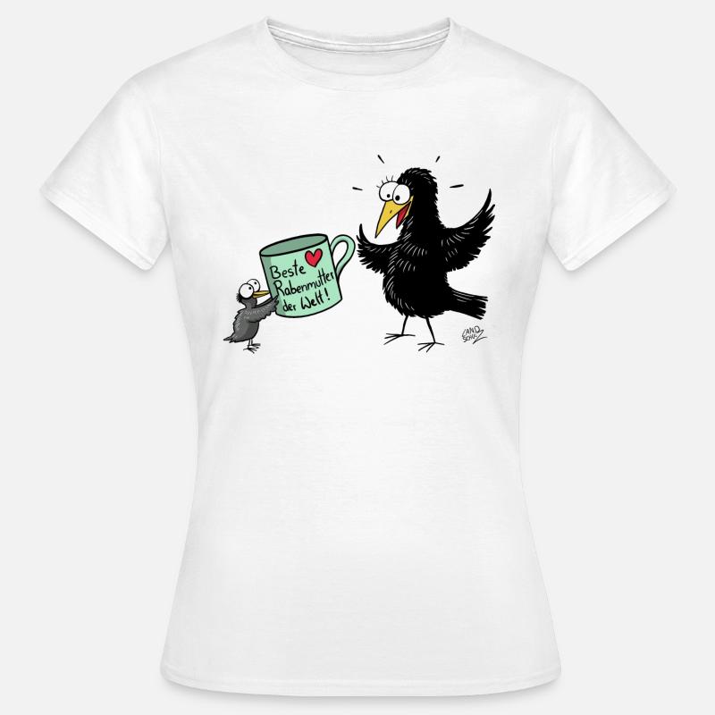 Rabenmutter Muttertag - Frauen T-Shirt - Weiß