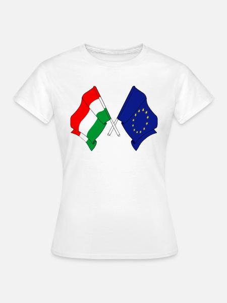 Flagge von Ungarn, Europa - Frauen T-Shirt - Weiß
