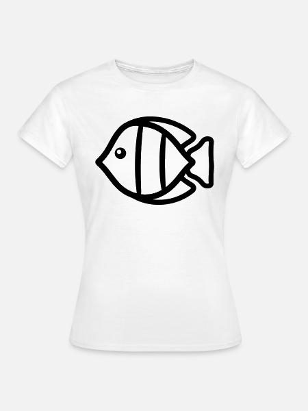 Fisch - Frauen T-Shirt - Weiß