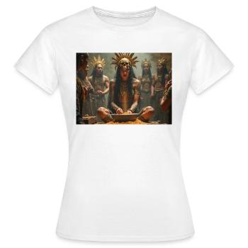 Tlazoteotl, Aztec goddess of lust, sin and purific - Women's T-Shirt - white - Front - AI Model Female 172 dark (172cm)