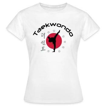 taekwondo_3 - Frauen T-Shirt - Weiß - Vorne - AI Model Female 172 dark (172cm)
