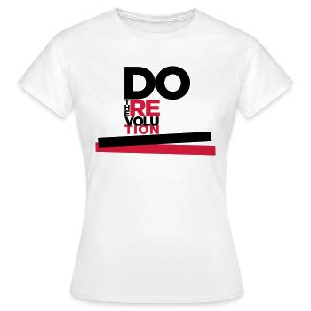 Revolution - Frauen T-Shirt - Weiß - Vorne - AI Model Female 172 dark (172cm)