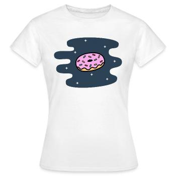Space Doughnut - Women's T-Shirt - white - Front - AI Model Female 172 dark (172cm)