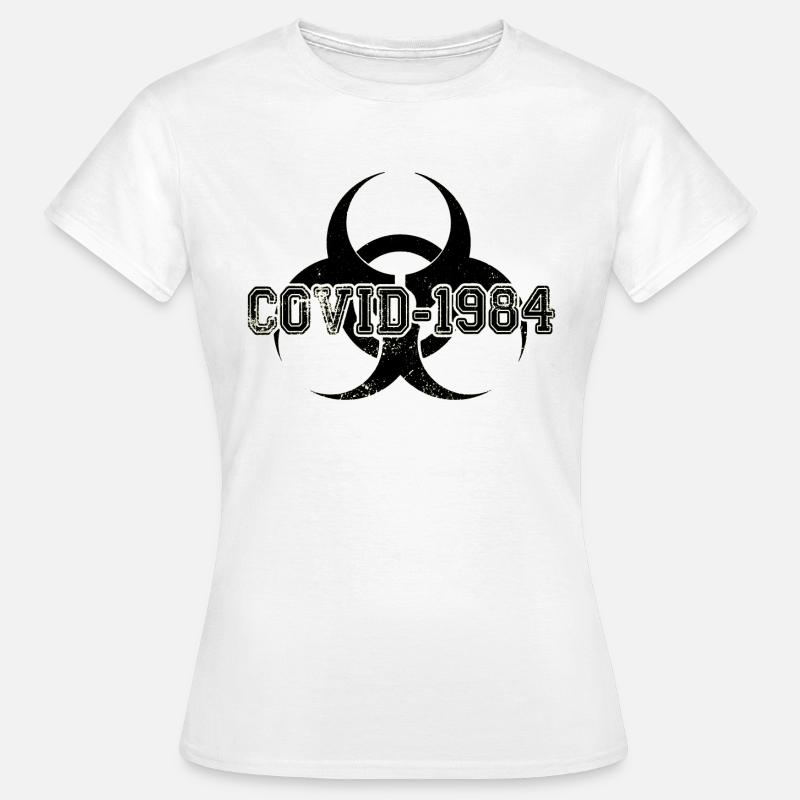 COVID - Maglietta da donna - bianco