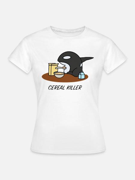 Cereal Killer Shark Tee - Frauen T-Shirt - Weiß