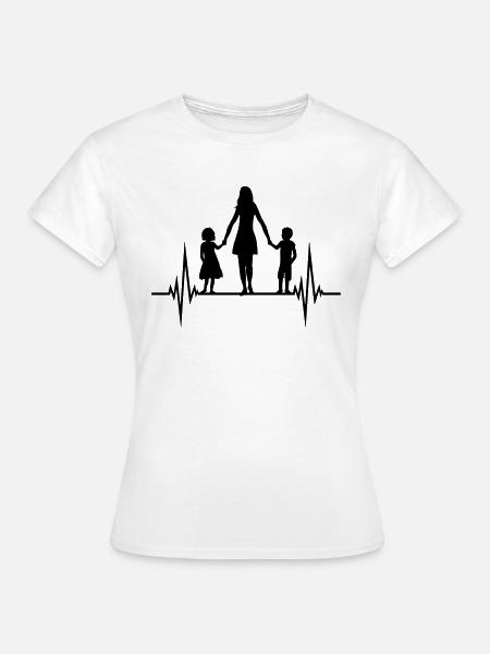 Frequenz Mama Kinder - Frauen T-Shirt - Weiß