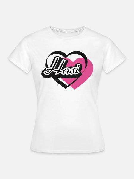 Kosename Hasi Herz - Frauen T-Shirt - Weiß