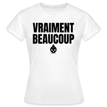 vraiment beaucoup - T-shirt Femme - blanc - Devant - AI Model Female 172 dark (172cm)