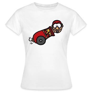 Die Kanone - Frauen T-Shirt - Weiß - Vorne - AI Model Female 172 dark (172cm)