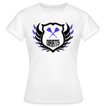darts crest - Frauen T-Shirt - Weiß - Vorne - AI Model Female 172 dark (172cm)