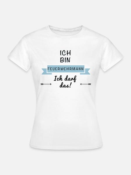 feuerwehrmann - Frauen T-Shirt - Weiß