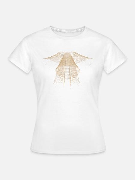 Abstraktes Punktdesign - Frauen T-Shirt - Weiß