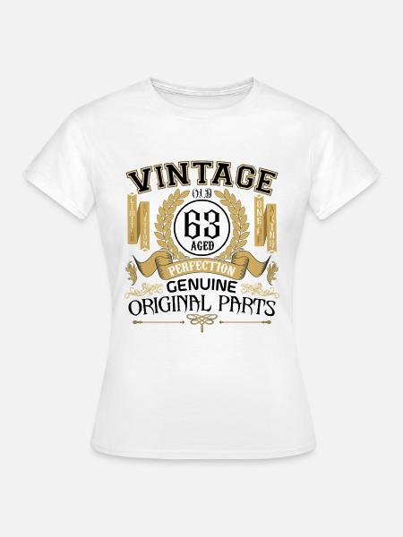 Annata 63 anni - regalo di compleanno 63 anni !!! - Maglietta da donna - bianco