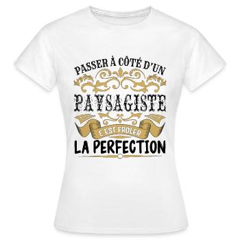 Paysagiste | le Meilleur cadeau Paysagiste - T-shirt Femme - blanc - Devant - AI Model Female 172 dark (172cm)