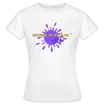 Drippin Flow - Women's T-Shirt - white - Front - AI Model Female 172 dark (172cm)