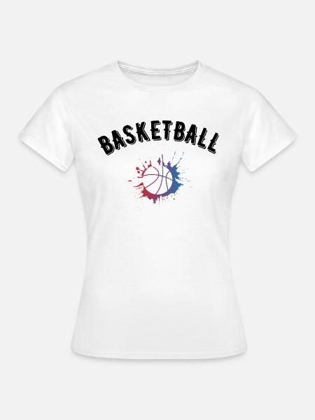 Basketball - Frauen T-Shirt - Weiß