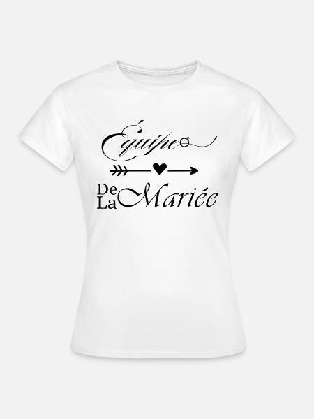Braut-Team - Frauen T-Shirt - Weiß
