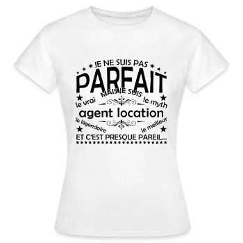 Gift Rental Agent Rental Agent The Real Agent - Women's T-Shirt - white - Front - AI Model Female 172 dark (172cm)