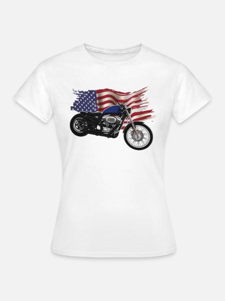 Chopper // Custom // Motorrad - Frauen T-Shirt - Weiß